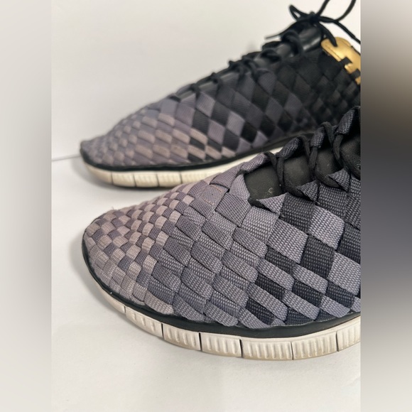 Nike Free Inneva Woven N7 Black Gold Sneaker Shoe 700904-002 Men Sz 11 Rare!!! - Picture 4 of 6